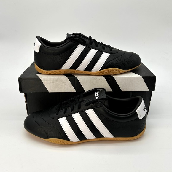 adidas Shoes - adidas Grand Court Lo Womens Size 8.5 Core Black White Gum Sneakers NEW JQ9684
